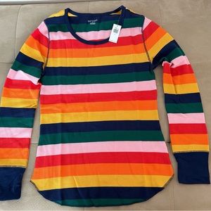 Old Navy Pajama Top Rainbow NWT size S
